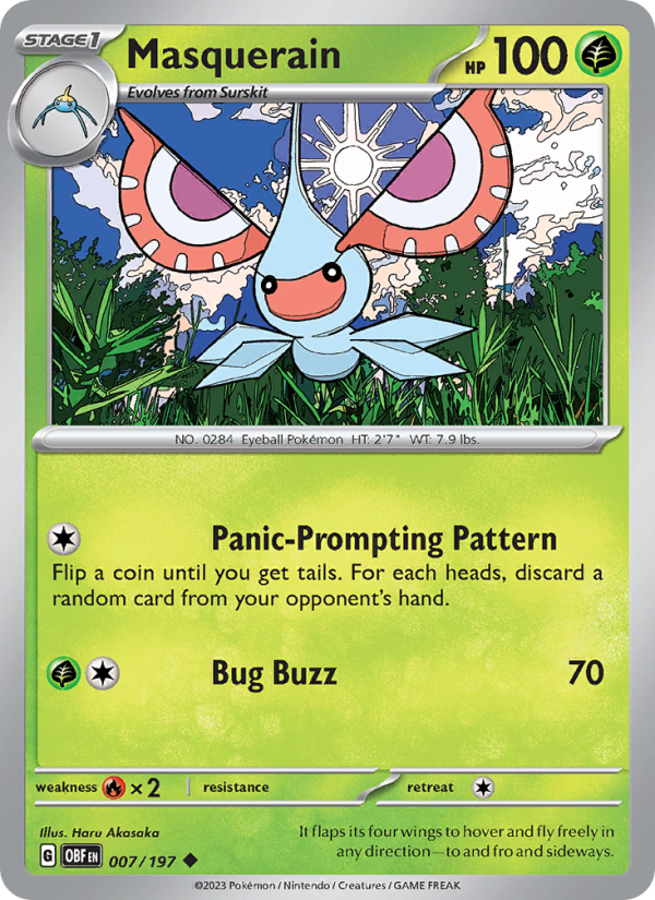 Masquerain - Pokémon TCG Card