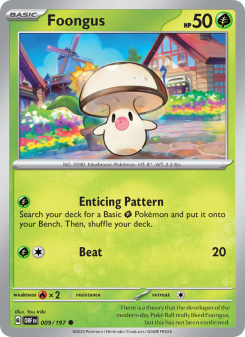 Foongus - pokemon TCG Card