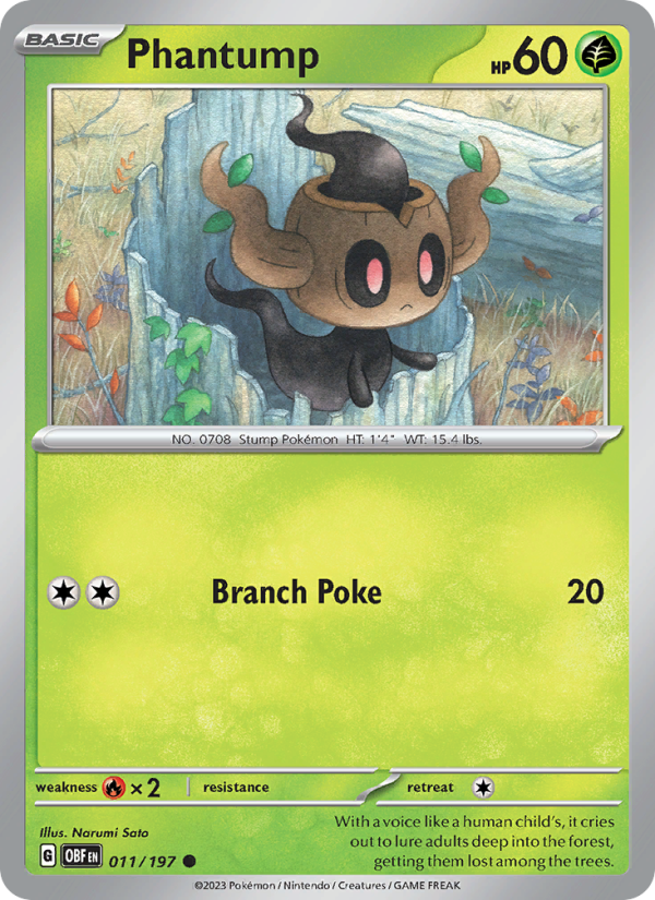 Phantump - Pokémon TCG Card