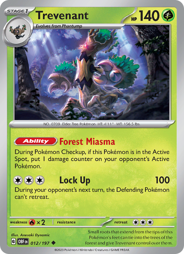 Trevenant - Pokémon TCG Card