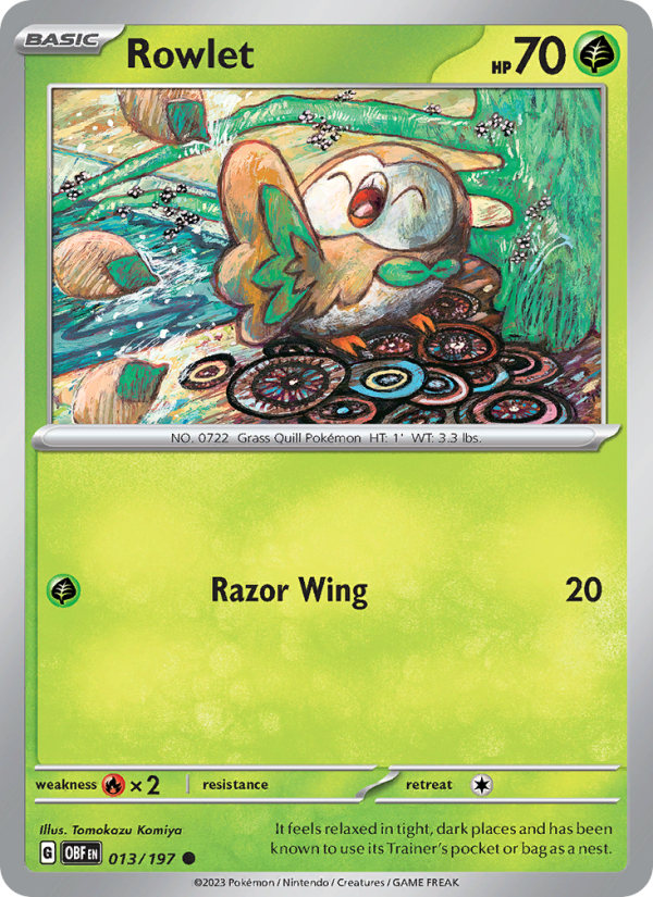 Rowlet - Pokémon TCG Card