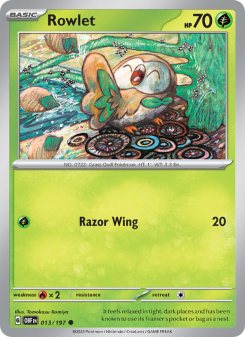 Rowlet - pokemon TCG Card