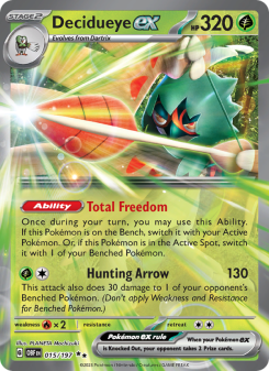 Decidueye ex - pokemon TCG Card