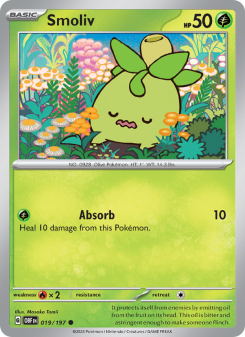 Smoliv - pokemon TCG Card