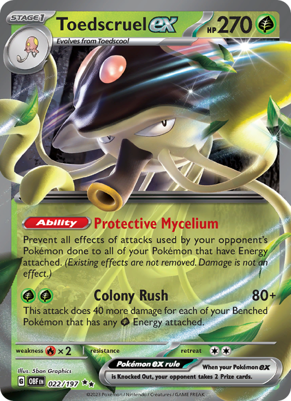 Toedscruel ex - Pokémon TCG Card