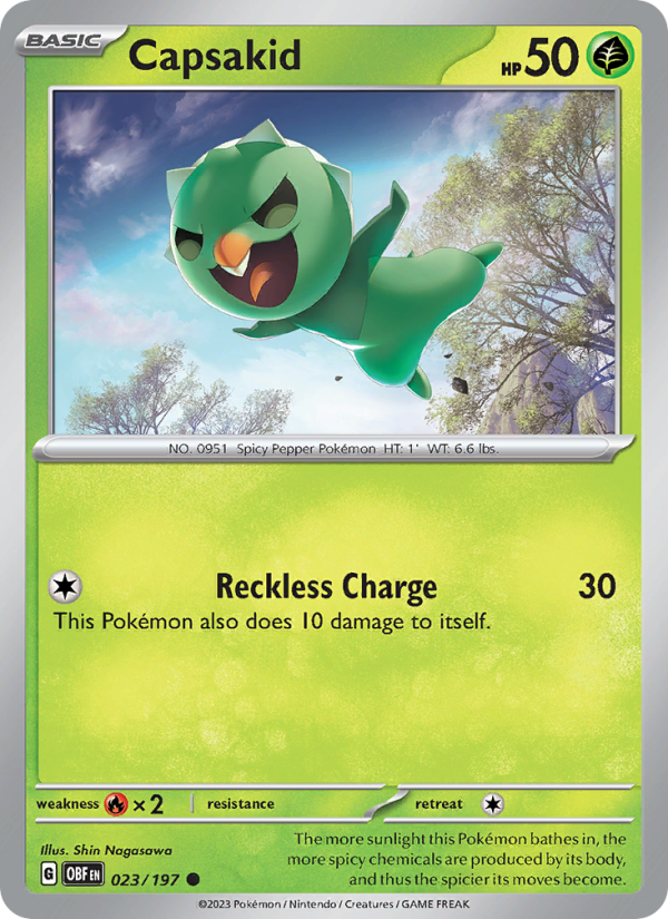 Capsakid - Pokémon TCG Card