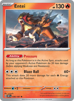 Entei - pokemon TCG Card