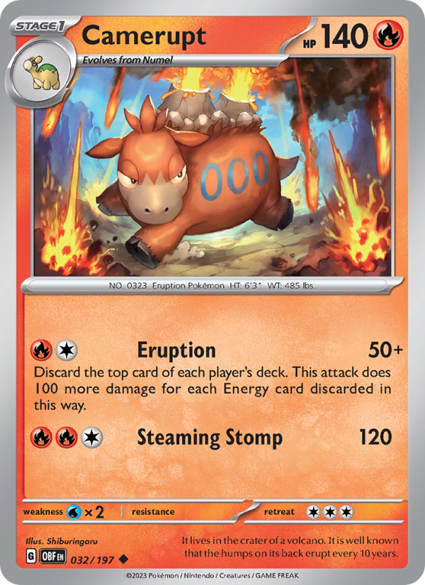 Camerupt - Pokémon TCG Card