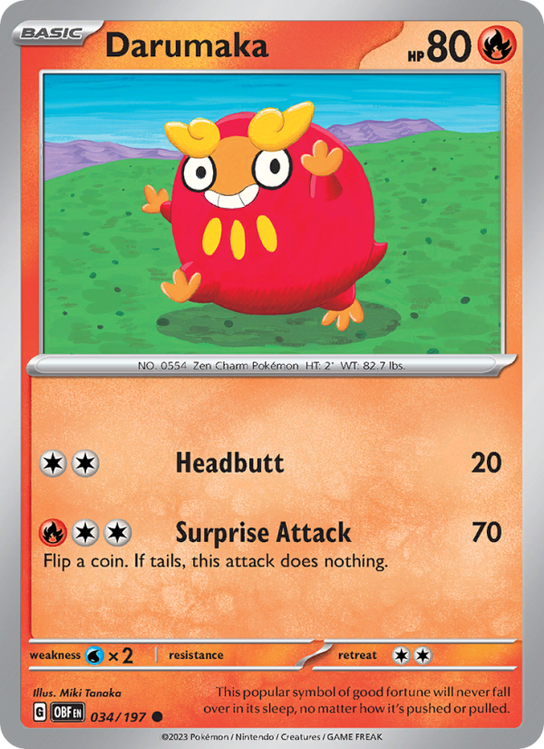 Darumaka - Pokémon TCG Card