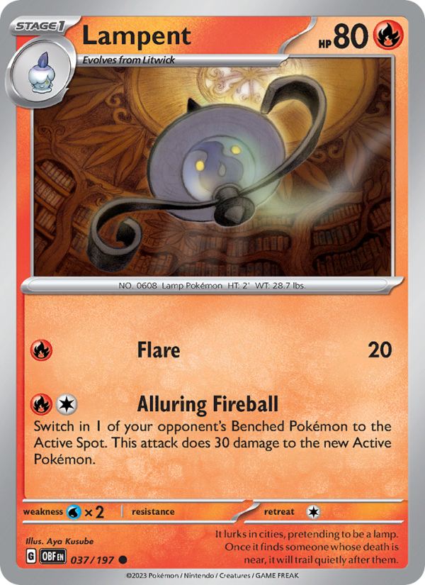 Lampent - Pokémon TCG Card