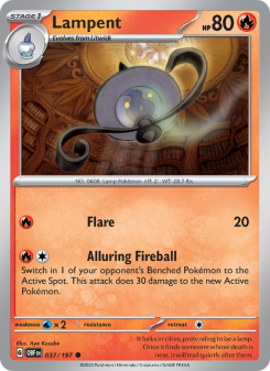 Lampent - pokemon TCG Card