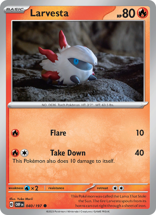 Larvesta - Pokémon TCG Card
