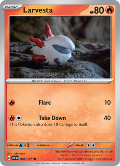 Larvesta - pokemon TCG Card