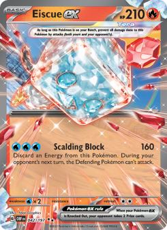 Eiscue ex - pokemon TCG Card