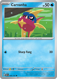 Carvanha - pokemon TCG Card