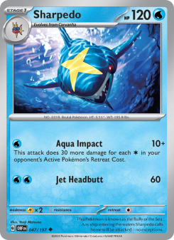 Sharpedo - pokemon TCG Card