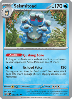 Seismitoad - pokemon TCG Card
