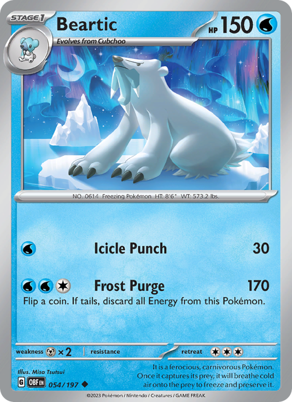 Beartic - Pokémon TCG Card