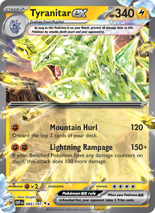 Tyranitar ex - Pokémon TCG Card