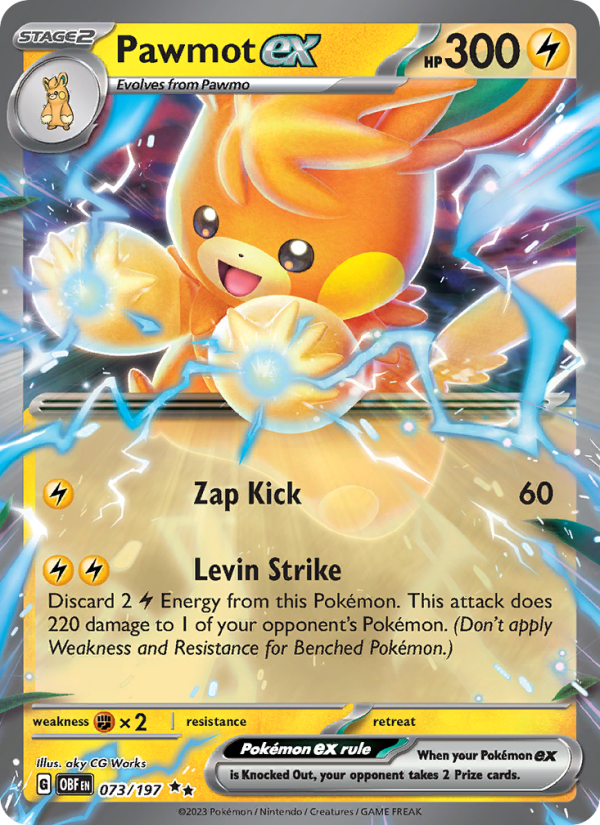 Pawmot ex - Pokémon TCG Card