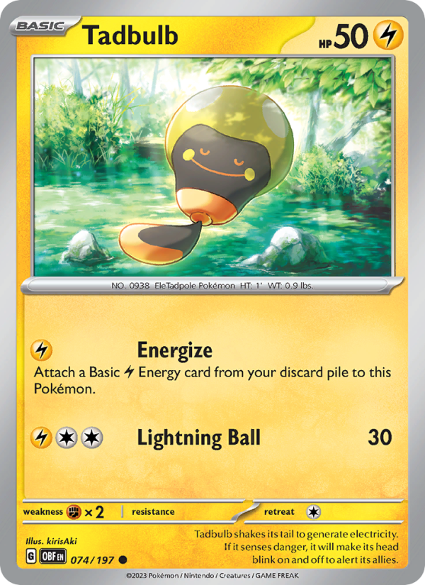 Tadbulb - Pokémon TCG Card