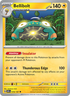 Bellibolt - pokemon TCG Card