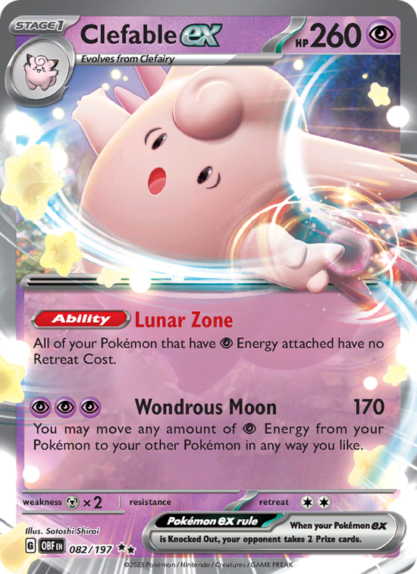 Clefable ex - Pokémon TCG Card