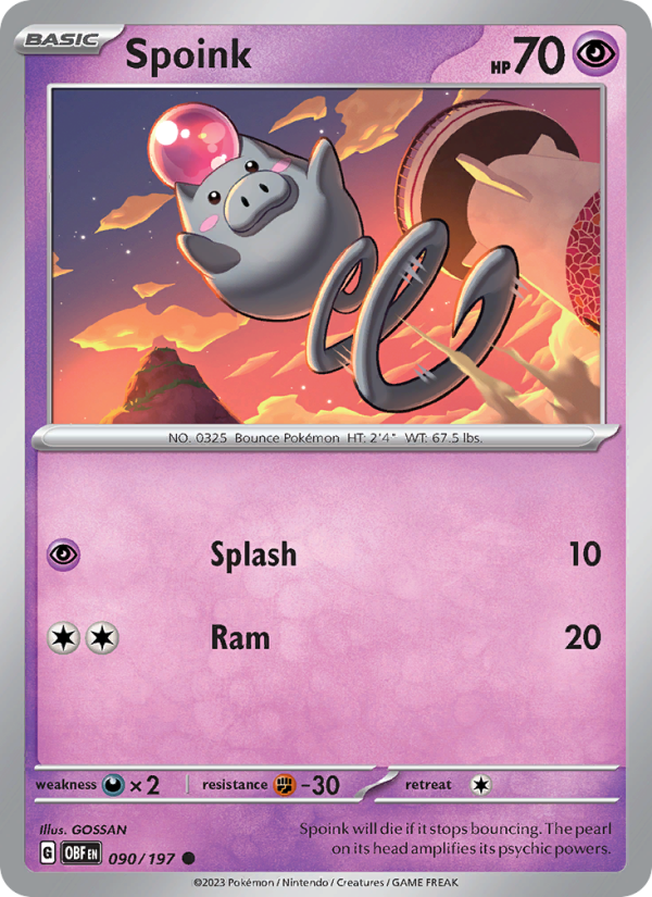 Spoink - Pokémon TCG Card