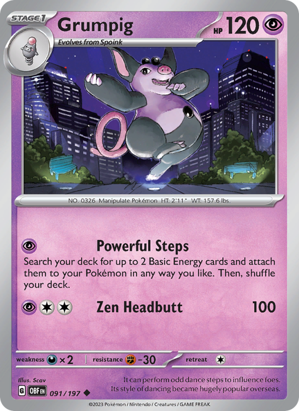 Grumpig - Pokémon TCG Card
