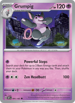 Grumpig - pokemon TCG Card