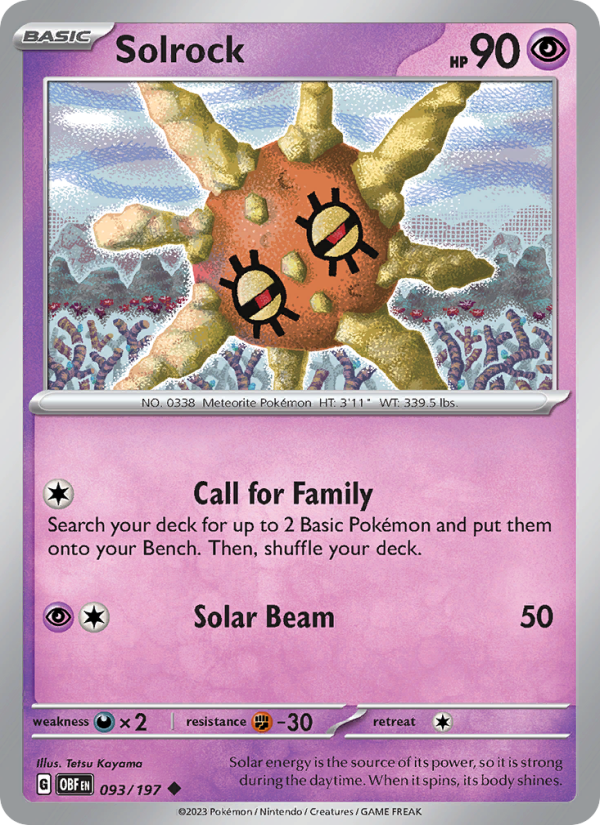 Solrock - Pokémon TCG Card