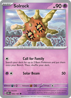 Solrock - pokemon TCG Card