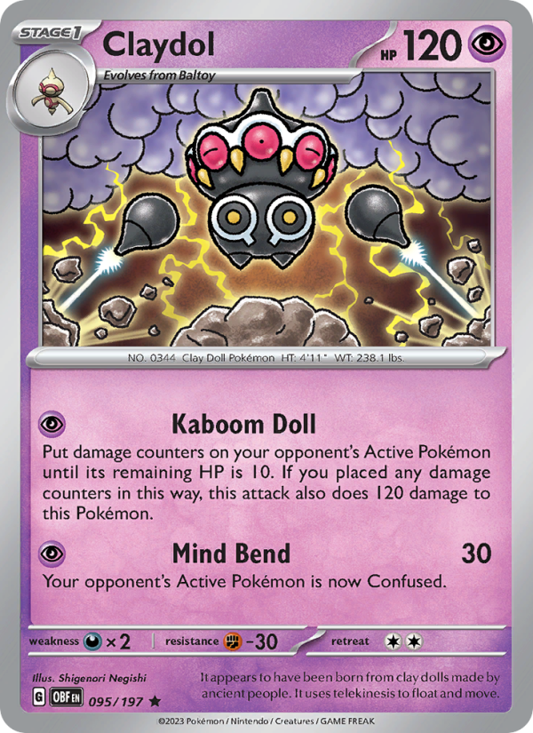 Claydol - Pokémon TCG Card
