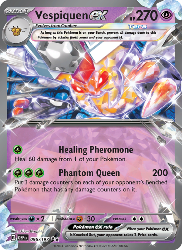 Vespiquen ex - Pokémon TCG Card
