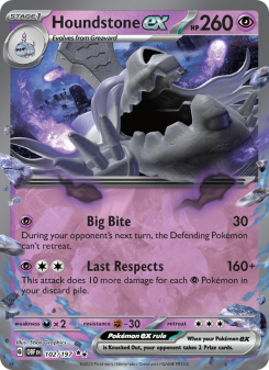 Houndstone ex - pokemon TCG Card