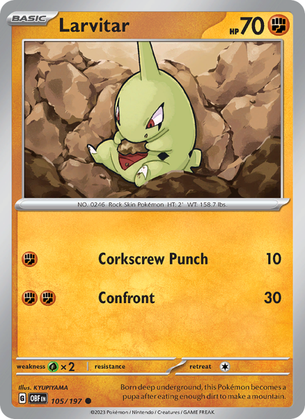 Larvitar - Pokémon TCG Card