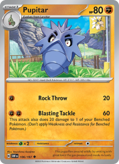 Pupitar - pokemon TCG Card