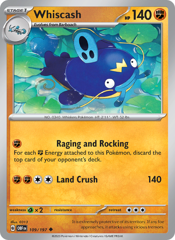 Whiscash - Pokémon TCG Card