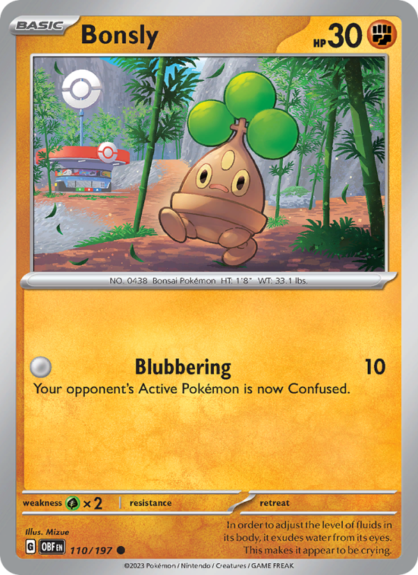 Bonsly - Pokémon TCG Card