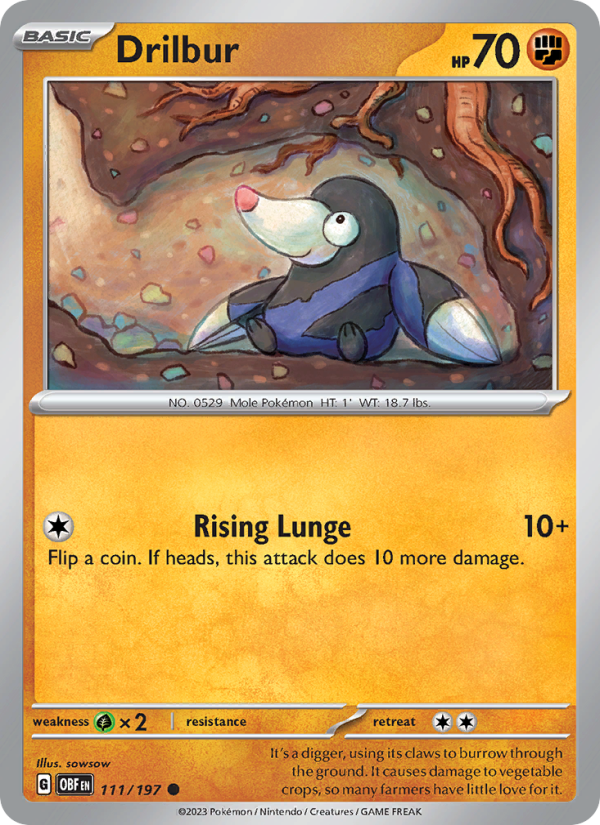 Drilbur - Pokémon TCG Card
