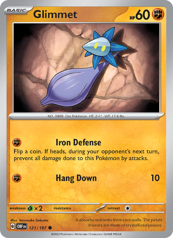 Glimmet - Pokémon TCG Card