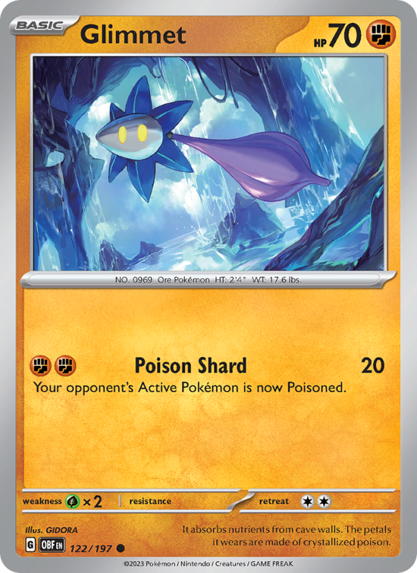 Glimmet - Pokémon TCG Card