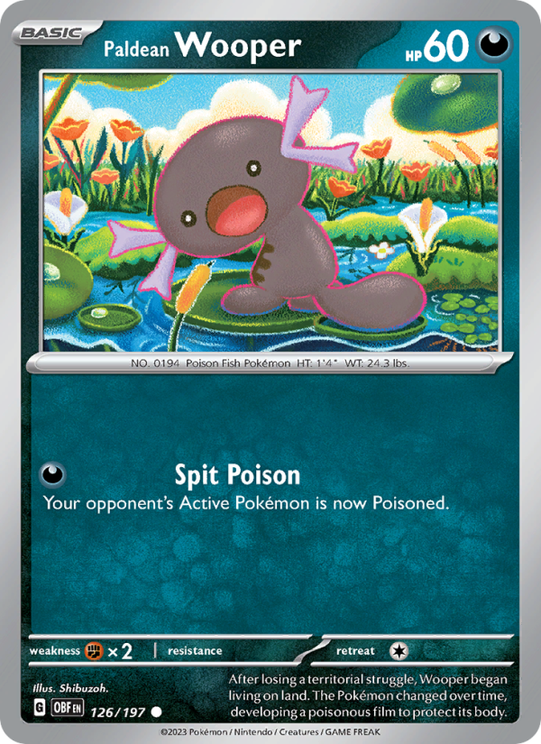 Paldean Wooper - Pokémon TCG Card