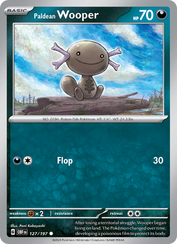 Paldean Wooper - Pokémon TCG Card