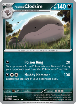 Paldean Clodsire - pokemon TCG Card