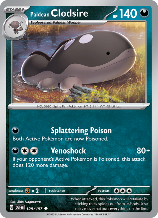 Paldean Clodsire - Pokémon TCG Card