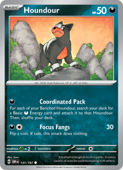Houndour - pokemon TCG Card