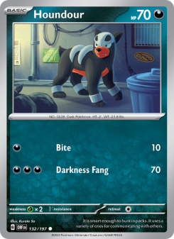 Houndour - pokemon TCG Card