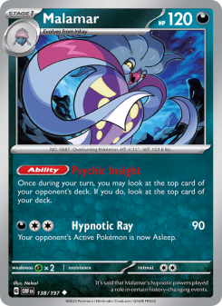 Malamar - pokemon TCG Card