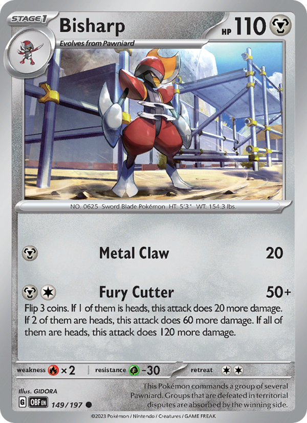 Bisharp - Pokémon TCG Card